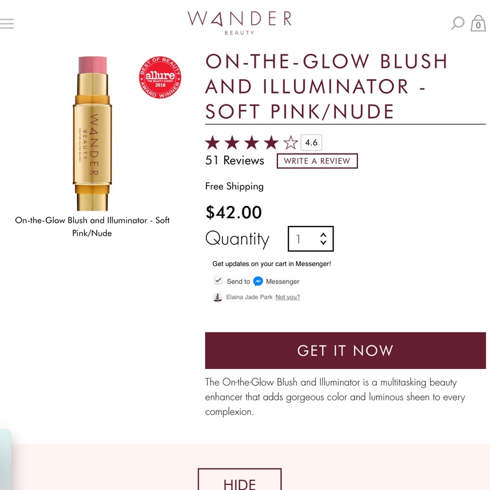 Wander Beauty On-the-Glow Blush